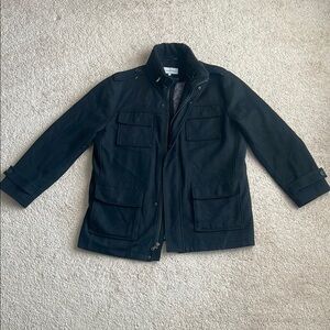 Calvin Klein Black Military Field Jacket